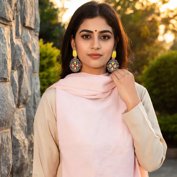 Dhangi_Stud_Earring_Yellow