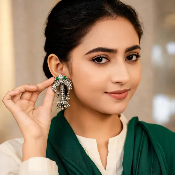 Ruhani_Earrings_Green