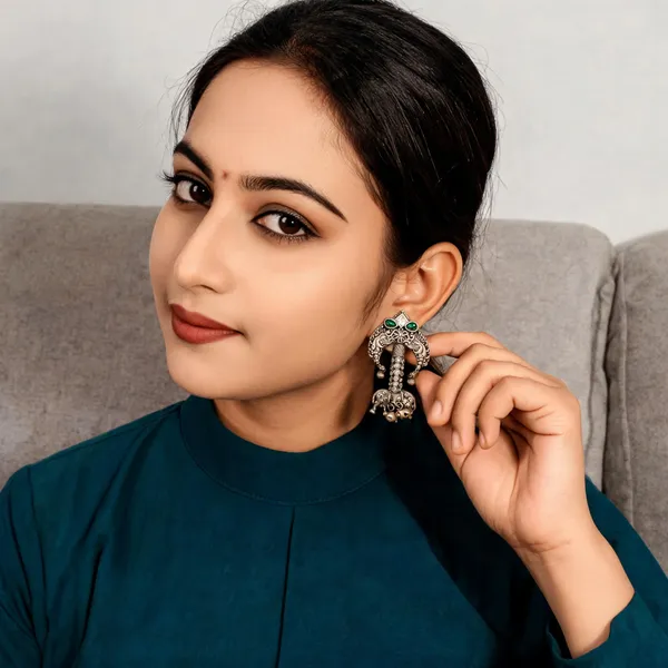 Ruhani_Earrings_Green