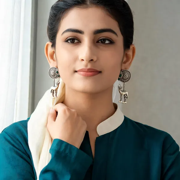 Mridula_Dangler_Earrings_Green