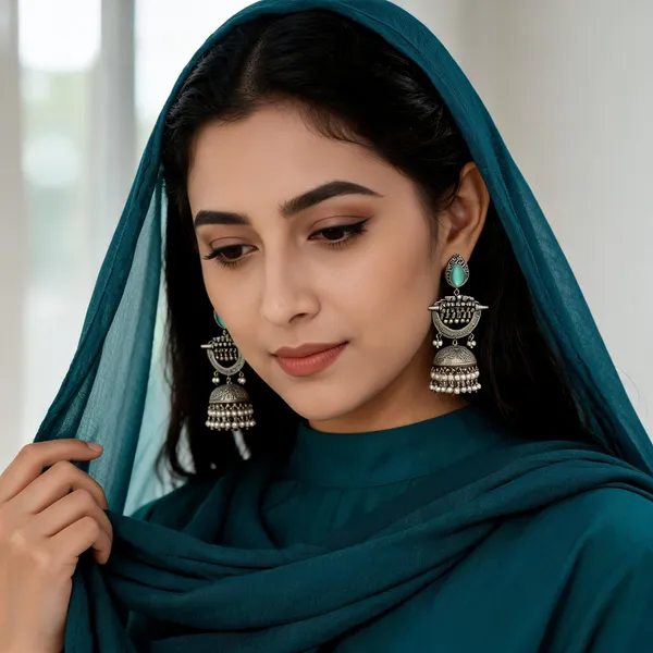 Ahalya_Jhumka_Earring_Mint