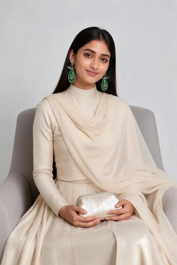 Trishala_Stud_Earring_Emerald