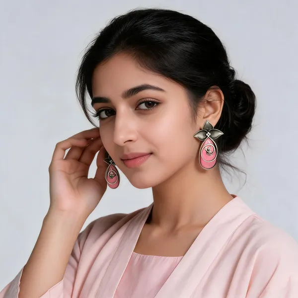 Trishala_Stud_Earring_Pink