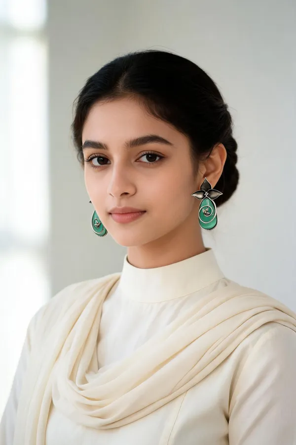 Trishala_Stud_Earring_Mint