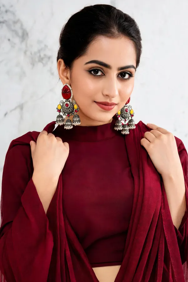 Aadishri_Danglers_Ruby