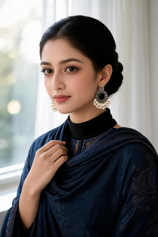 Ruvisha_Stud_Earring_Black