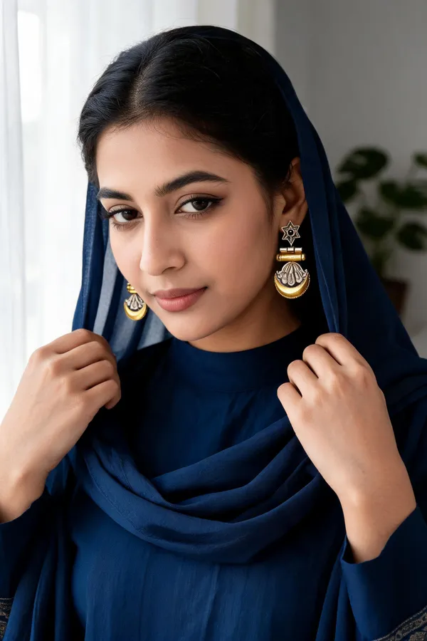 Aarunya_Dangler_Earring_Black
