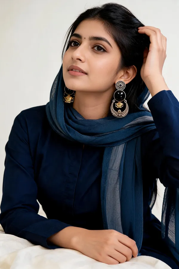 Saisha_Dangler_Earring_Black