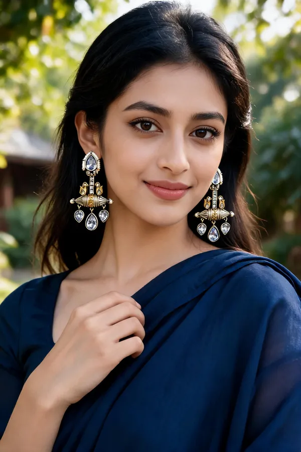 Taruvi_Dangler_Earring_Clear_White