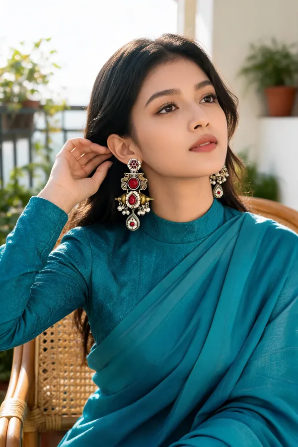 Rajhansi_Dangler_Earring_Ruby