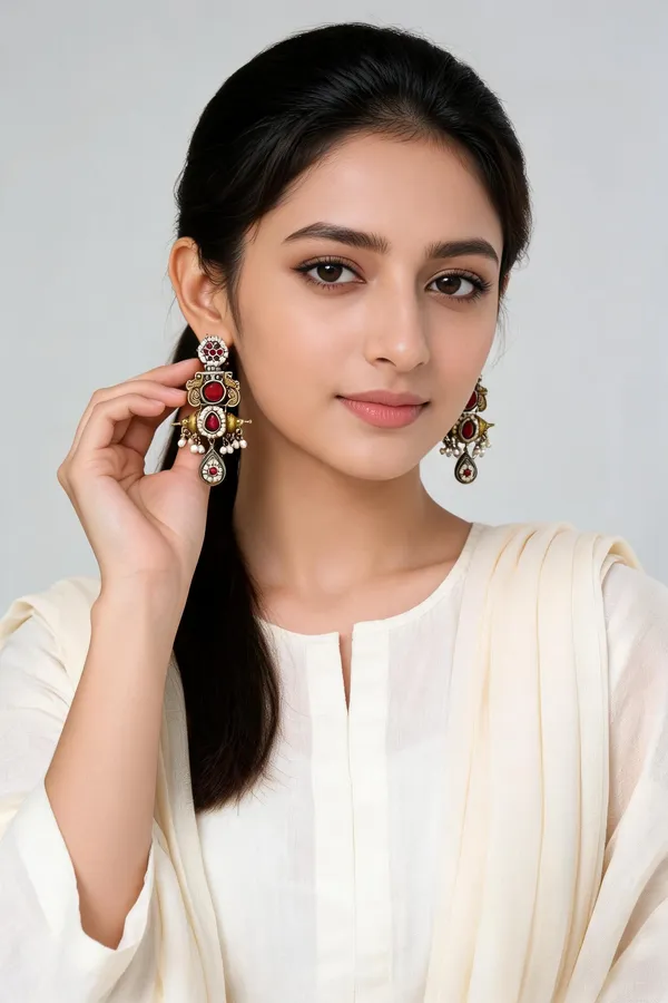 Rajhansi_Dangler_Earring_Ruby
