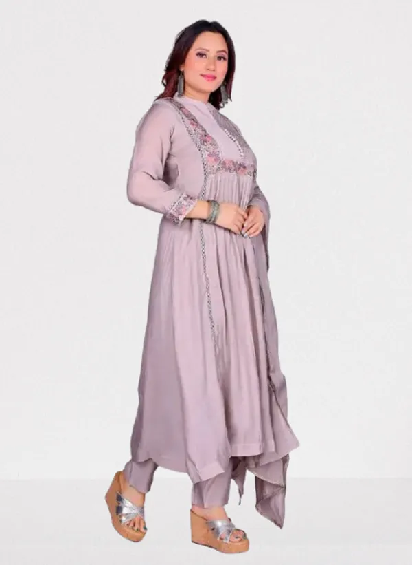 Mul_Chanderi_Kurti_Pant_Dupatta_Set_For_Women