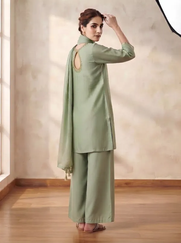 ZANIFA_Embellished_Kurta,_Palazzo_&_Dupatta_Set_()