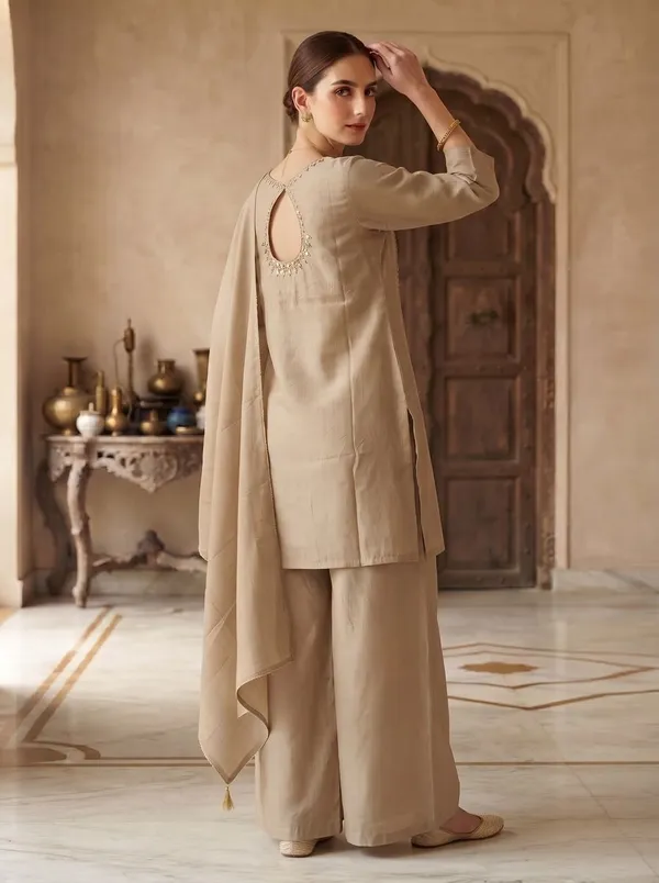 ZANIFA_Embellished_Kurta,_Palazzo_&_Dupatta_Set_()