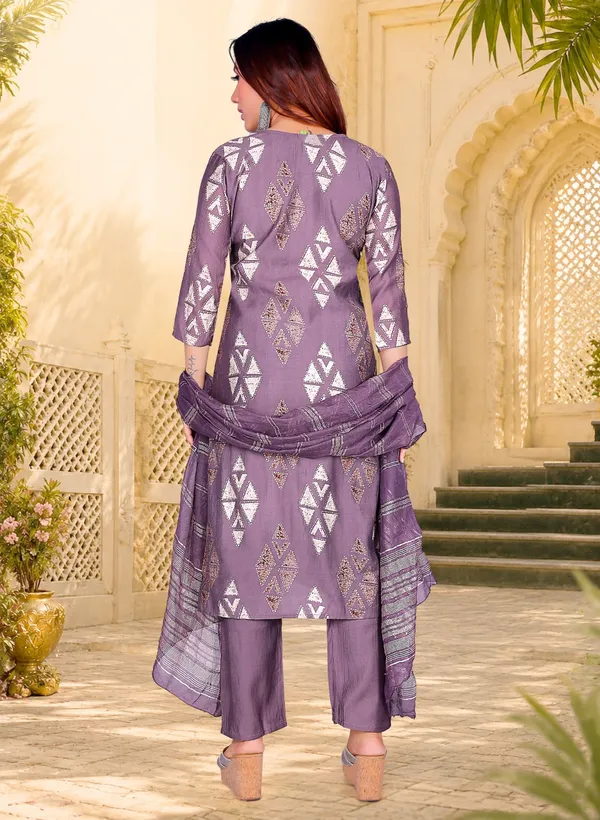 ZANIFA_Printed_Kurta,_Trouser/Pant_&_Dupatta_Set_()