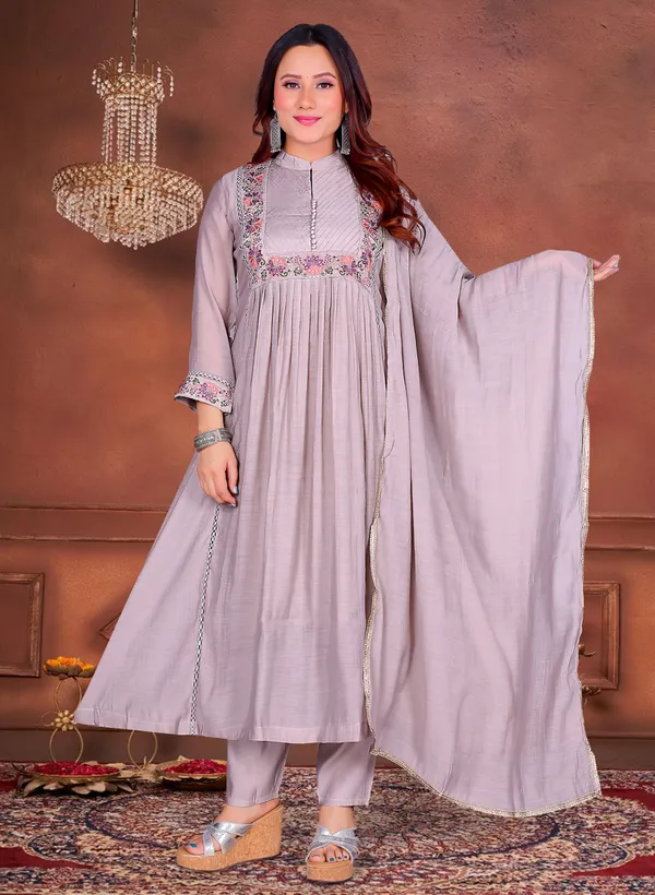 ZANIFA_Embroidered,_Embellished_Anarkali_Kurta,_Bottom_&_Dupatta_Set_()