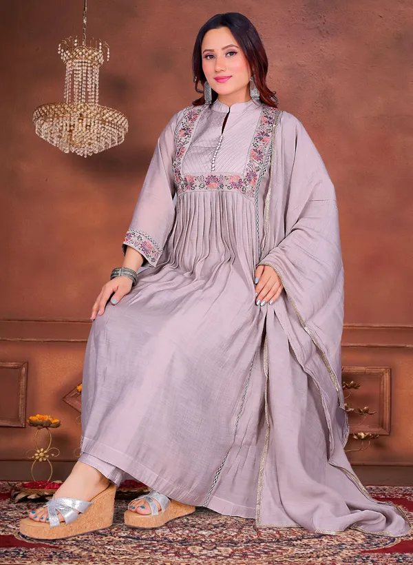 ZANIFA_Embroidered,_Embellished_Anarkali_Kurta,_Bottom_&_Dupatta_Set_()