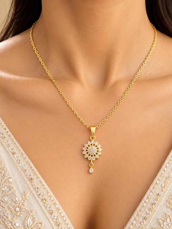 Gold_Tone_Floral_Pendant_Necklace_for_Women