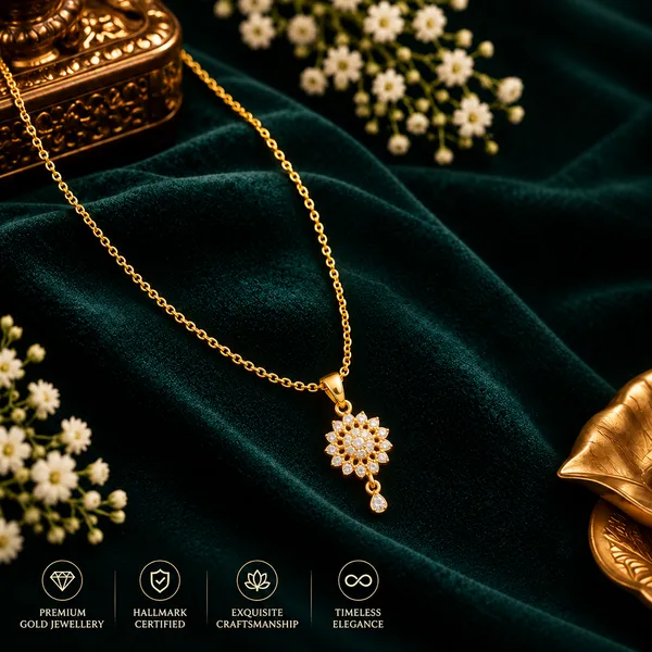 Gold_Tone_Floral_Pendant_Necklace_for_Women