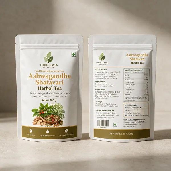 Three_Leaves_Ashwagandha_Shatavari_Herbal_Tea_100_G