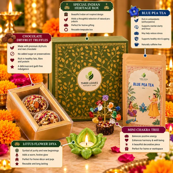 Three_Leaves_Indian_Heritage_Blue_Pea_Tea_&_Truffles_Gift_Hamper