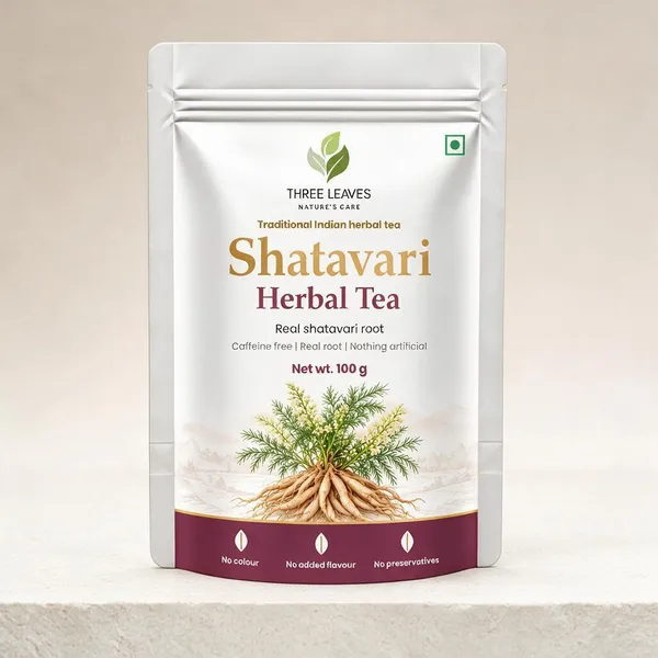 Three_Leaves_Shatavari_Caffeine-Free_Herbal_Tea_100_G
