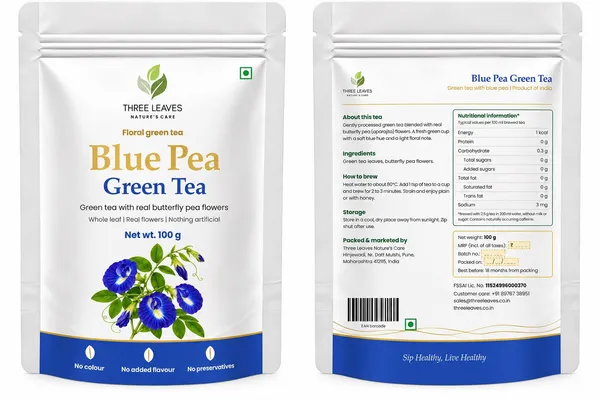 Three_Leaves_Blue_Pea_Butterfly_Floral_Green_Tea_100_G