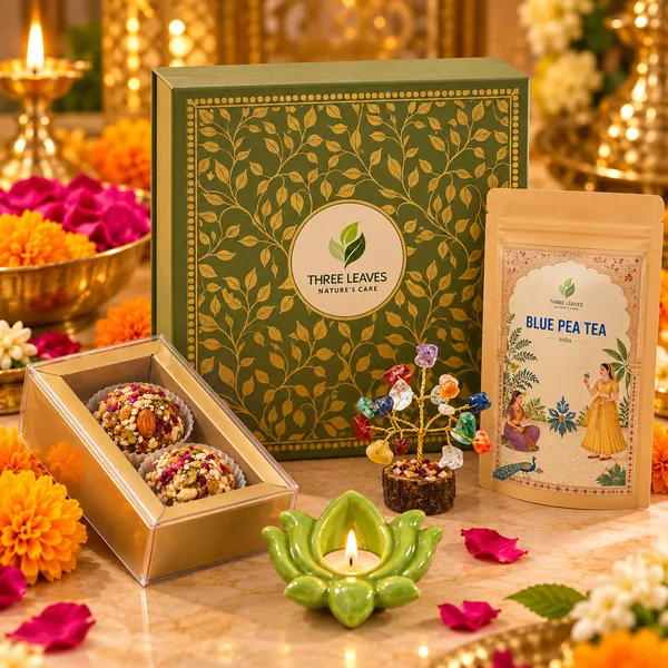 Three_Leaves_Indian_Heritage_Blue_Pea_Tea_&_Truffles_Gift_Hamper