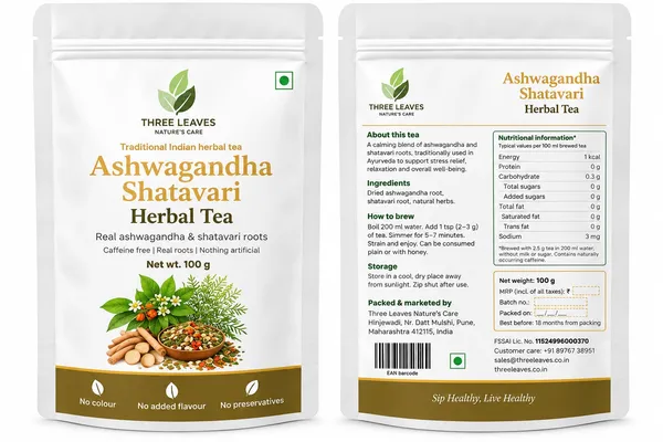 Three_Leaves_Ashwagandha_Shatavari_Herbal_Tea_100_G