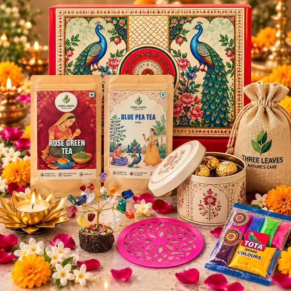 Three_Leaves_Indian_Heritage_Blue_Pea_Rose_Tea_&_Truffles_Hamper