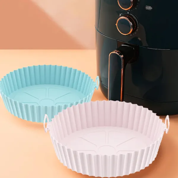 Silicone_Round_Reusable_Air_Fryer_Pot