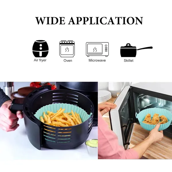 Silicone_Round_Reusable_Air_Fryer_Pot
