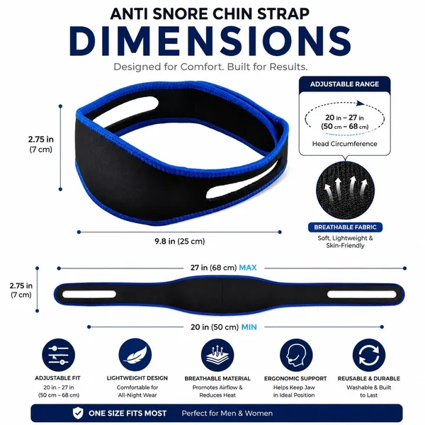 Black_Adjustable_Breathable_Anti-Snore_Chin_Strap