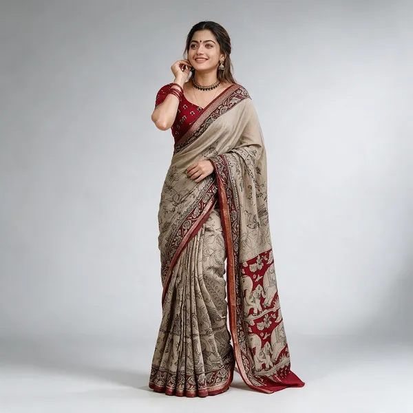 Madura_Elephant_Jaipur_Mul_Cotton_Saree