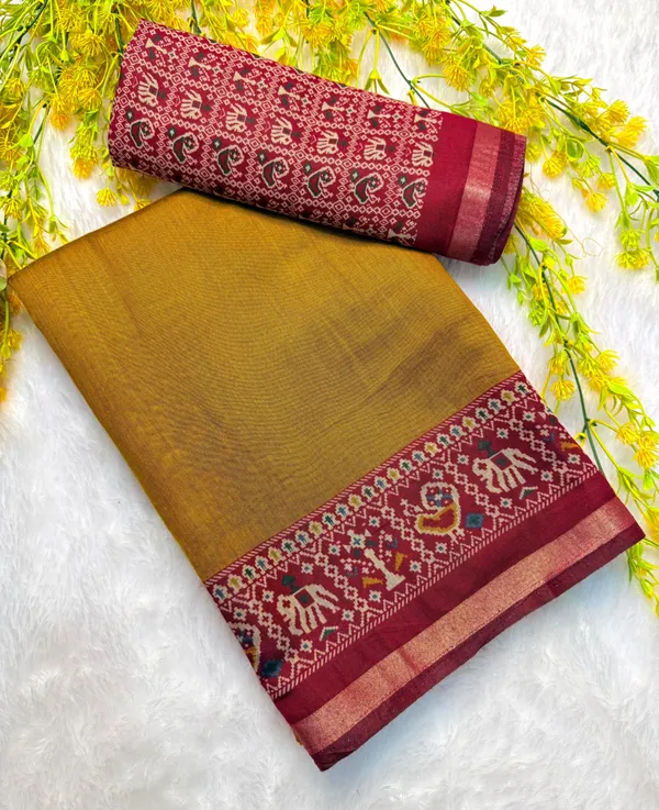 Traditional_Patola_Border_Saree_with_Plain_Body_Dola_Silk_Saree_-_Yellow