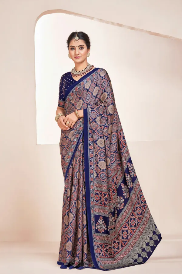 Indigo_Ajrakh_Printed_Soft_Modal_Silk_Natural_Print_Saree