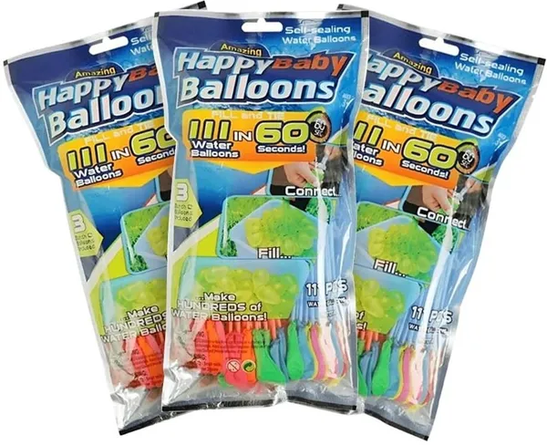 _Solid_Holi_Water_Balloon_|_Holi_Items_|_Water_Balloon_Packet_For_Holi_||_Magic_Balloon_(Multicolor,_Pack_of_3)