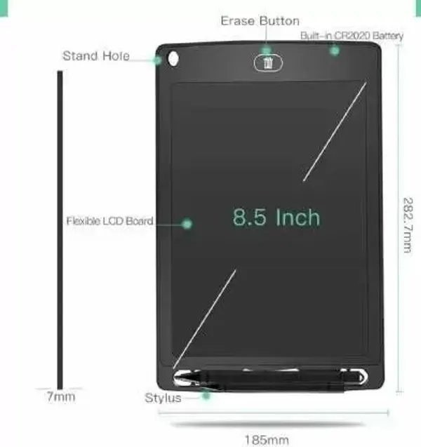 _8.5_"_LDC_Writing_Tab_|_Re-writable_Writing_Note_Pad_for_Kids_(Black)