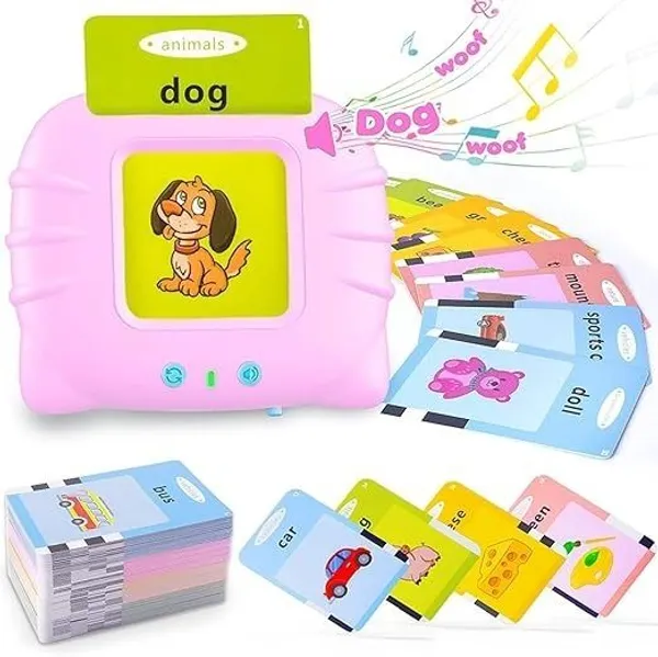 Talking_Flash_Card_Reader_Game_224_Words_Learning_Toys_For_Kids_(Pink)