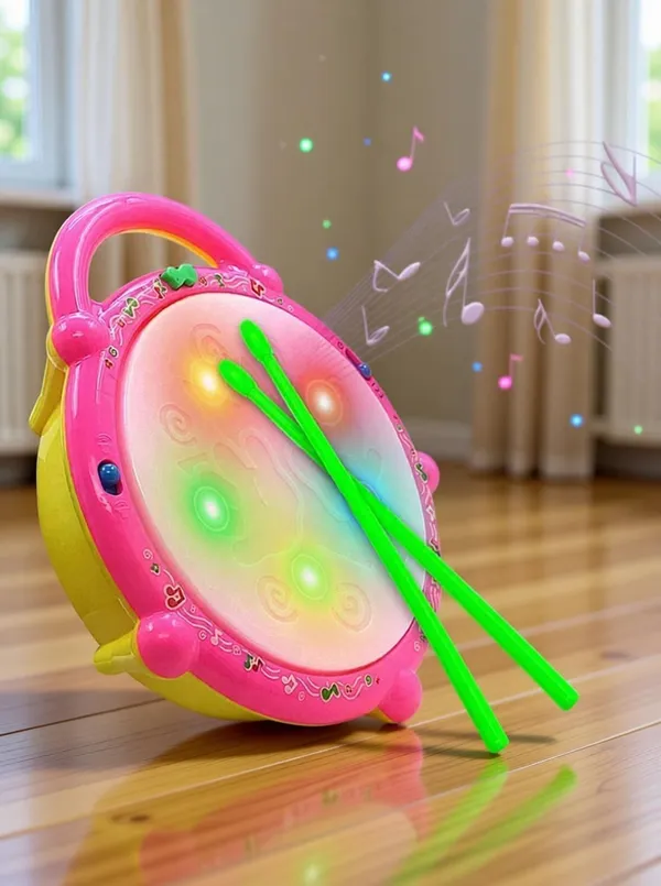 _Flash_Drum_Toy_with_5_Visual_3D_Lights,_Music,_3_Game_Modes_for_Kids_(Multicolor)