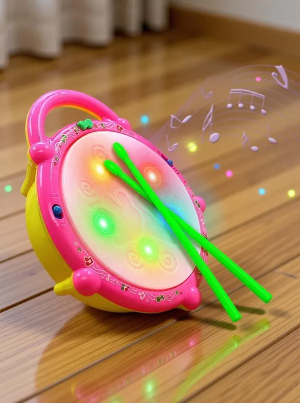 _Flash_Drum_Toy_with_5_Visual_3D_Lights,_Music,_3_Game_Modes_for_Kids_(Multicolor)