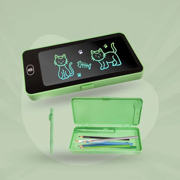 Mavin_Pink_LCD_Pencil_Box_For_Girls-Boys-Kids_Geometry-Compass_Box_Gift_for_Kids_||_Cute_Stationery_Pencil_Box_with_LCD_Writing_Pad_For_kids_|_Art_Plastic_Pencil_Box_(Set_of_1,_Green)