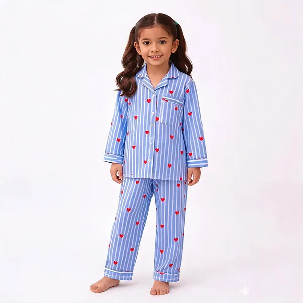 Blue_Cotton_Relaxed_Striped_Heart_Print_Pajama_Set_For_Girls