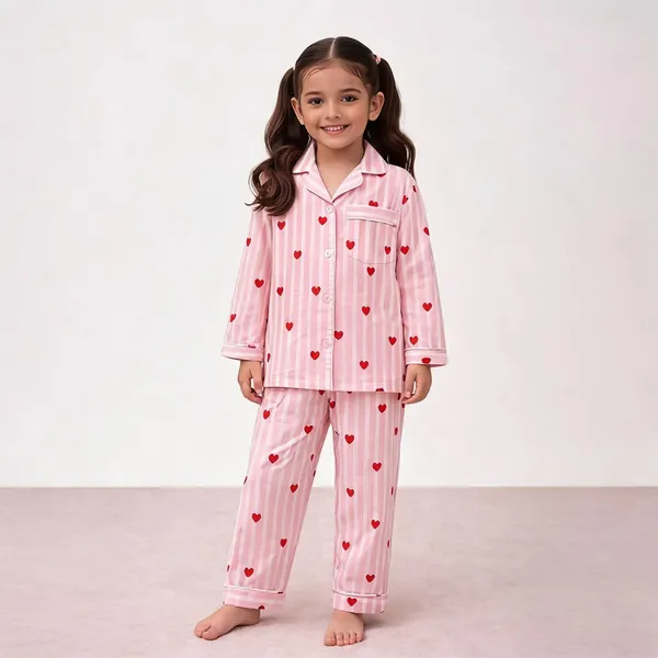 Pink_Cotton_Full_Sleeve_Striped_Heart_Print_Pajama_Set_For_Girls