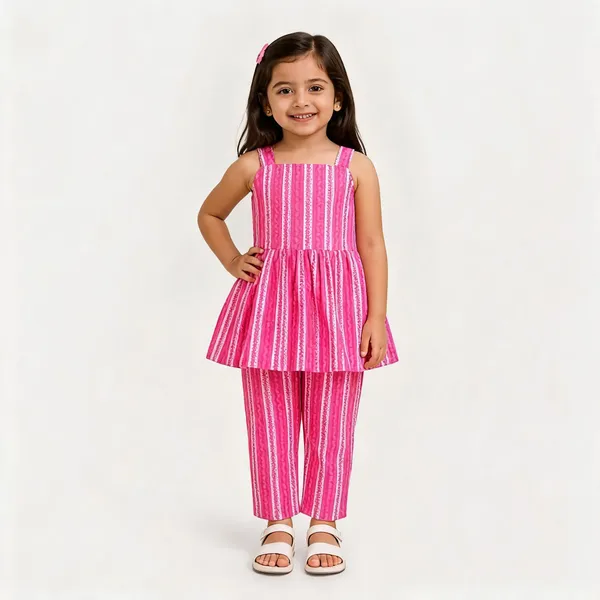 Pink_Cotton_Sleeveless_Top_And_Pants_Co-Ord_Set_For_Girls