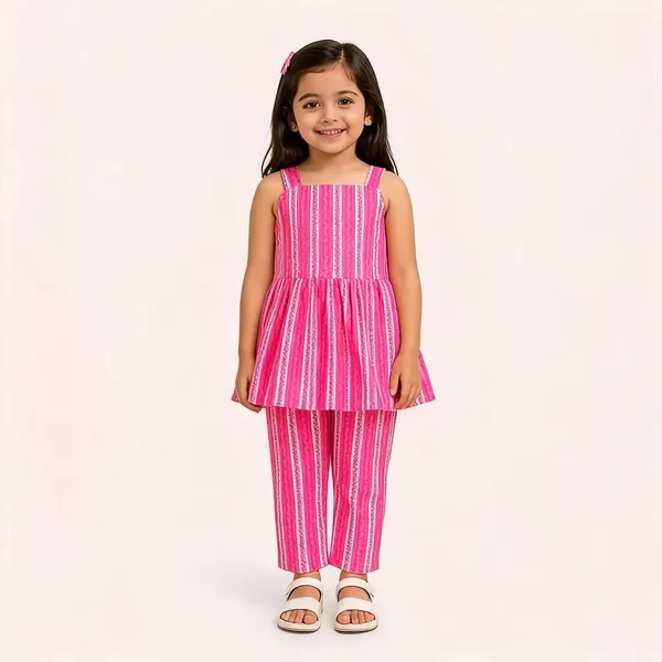 Pink_Cotton_Sleeveless_Top_And_Pants_Co-Ord_Set_For_Girls