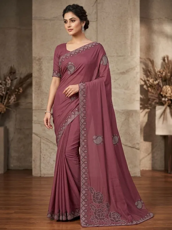 Mauve_Embroidered_Saree_for_Women
