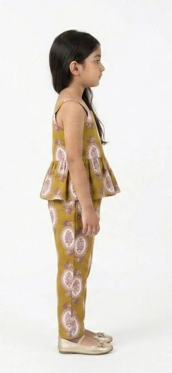 Mustard_Printed_Peplum_Top_And_Pants_Set_for_Girls