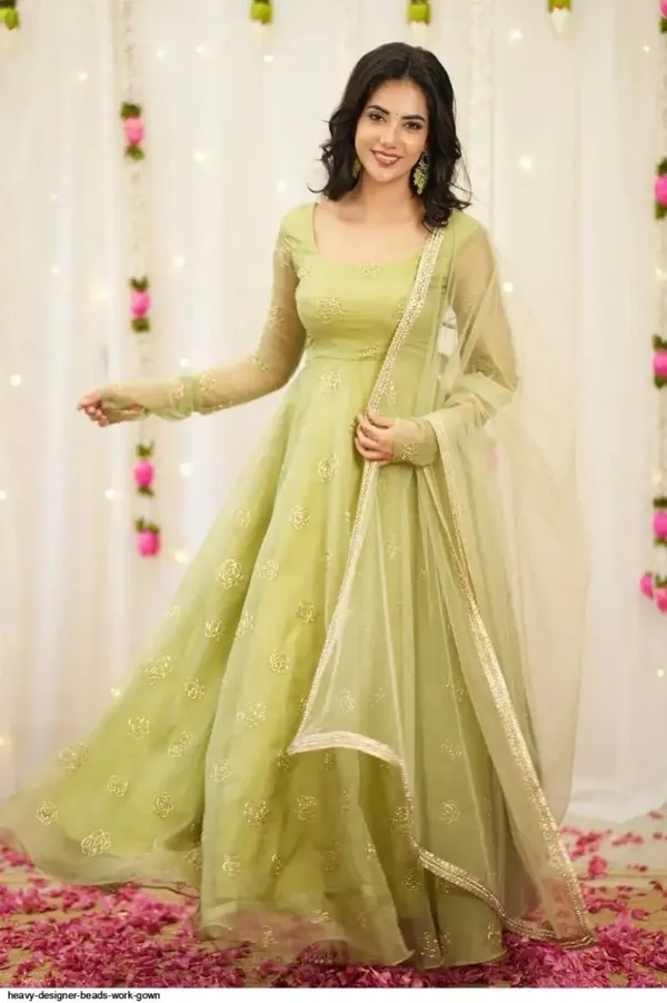 Green_Embellished_Anarkali_Gown_With_Dupatta_for_Women