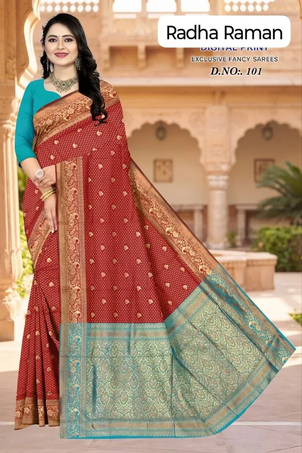 Red_Digital_Print_Saree_for_Women